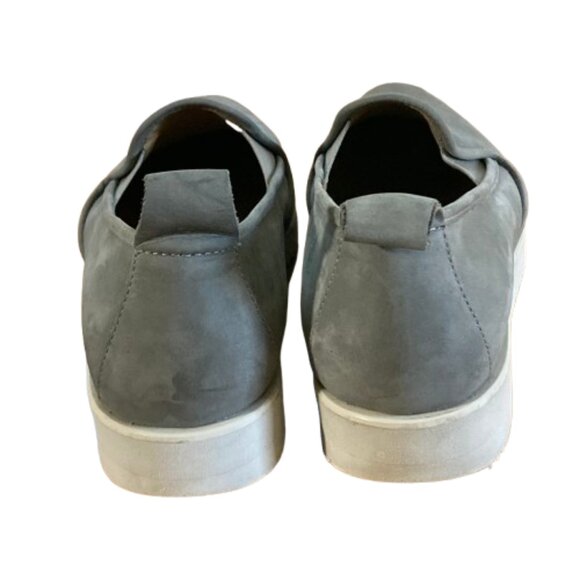 Everlane Street Loafers SALE! Gray Nubuck Italian Almond Toe Slip On Flat Sz 10. - Picture 8 of 10